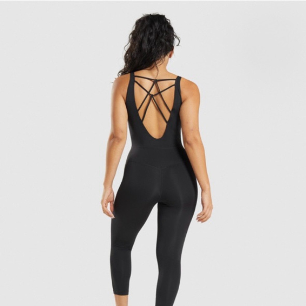 Gymshark Studio 7/8 All In One Strappy Back Jumpsuit Size Medium SOLD OUT